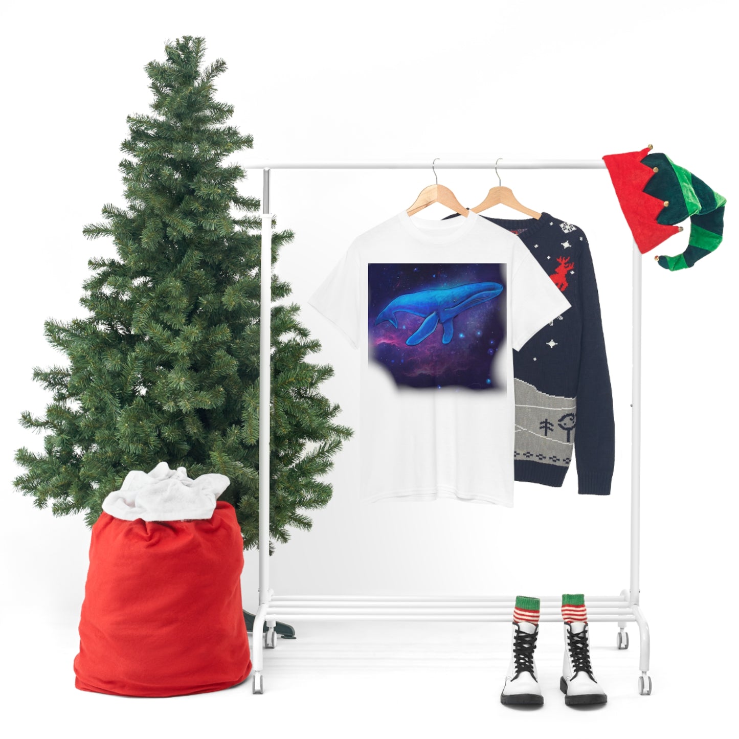 Blue Whale. Unisex Heavy Cotton Tee - Lenzart