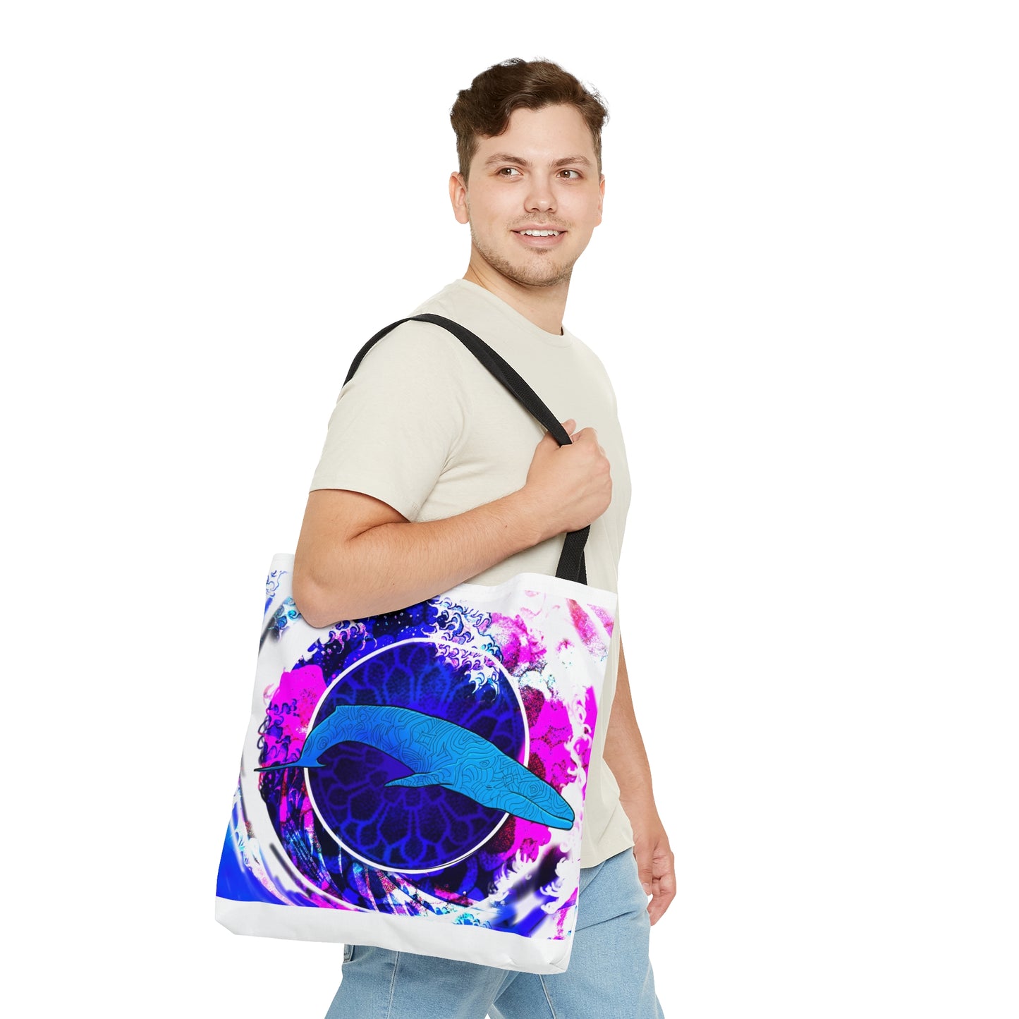 Whale print Tote Bag (AOP)