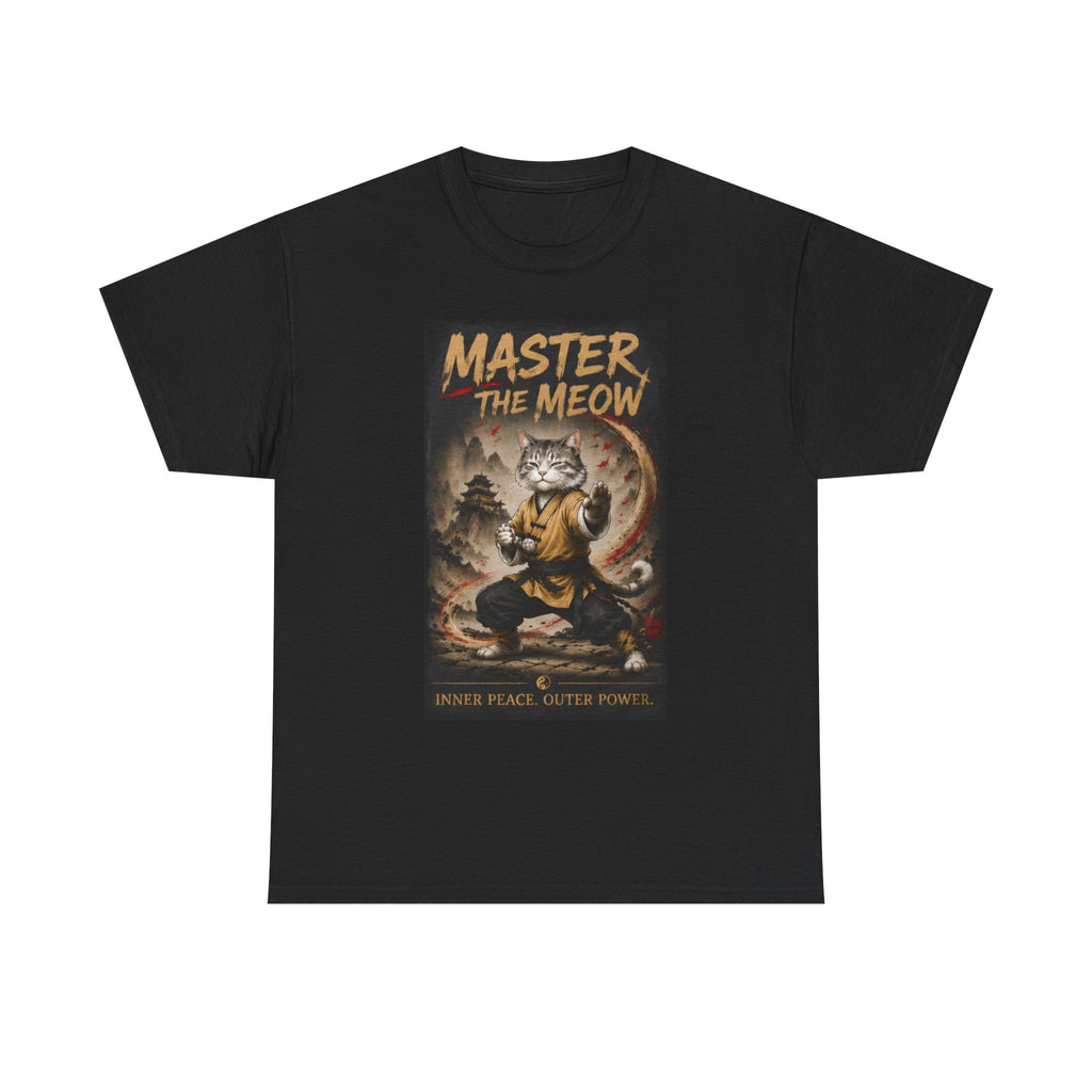 Master the Meow T-Shirt — Zen Cat Martial Arts Tee
