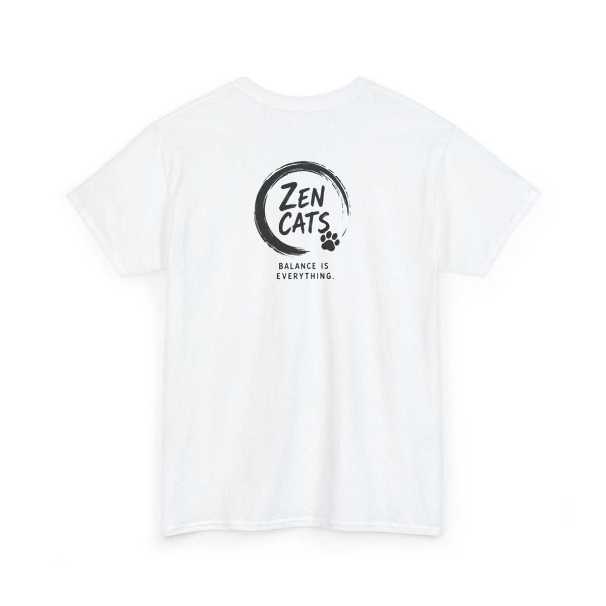 Zen Cat T-Shirt — "Be Still. Be Kind." Meditation Tee