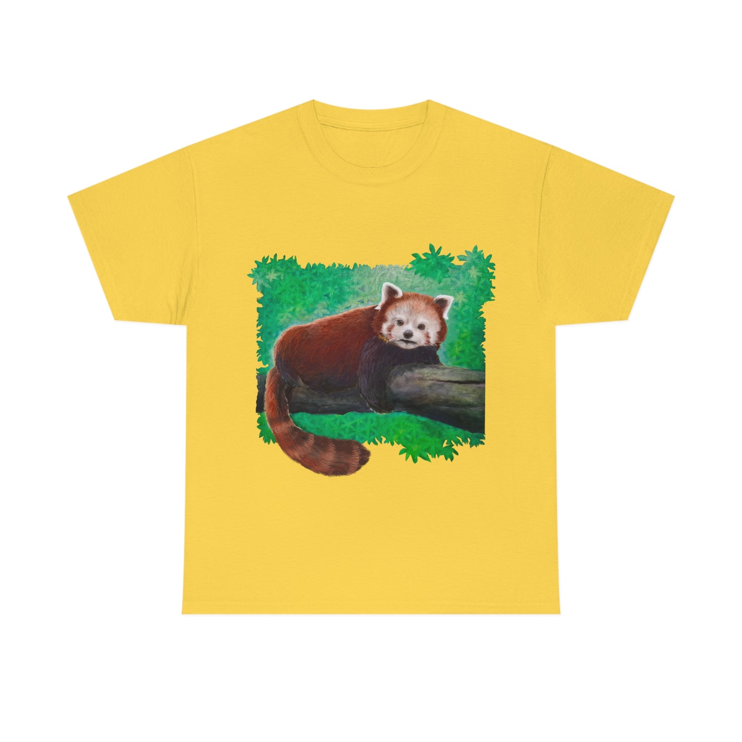 Red Panda.                                                  Unisex Heavy Cotton Tee - Lenzart