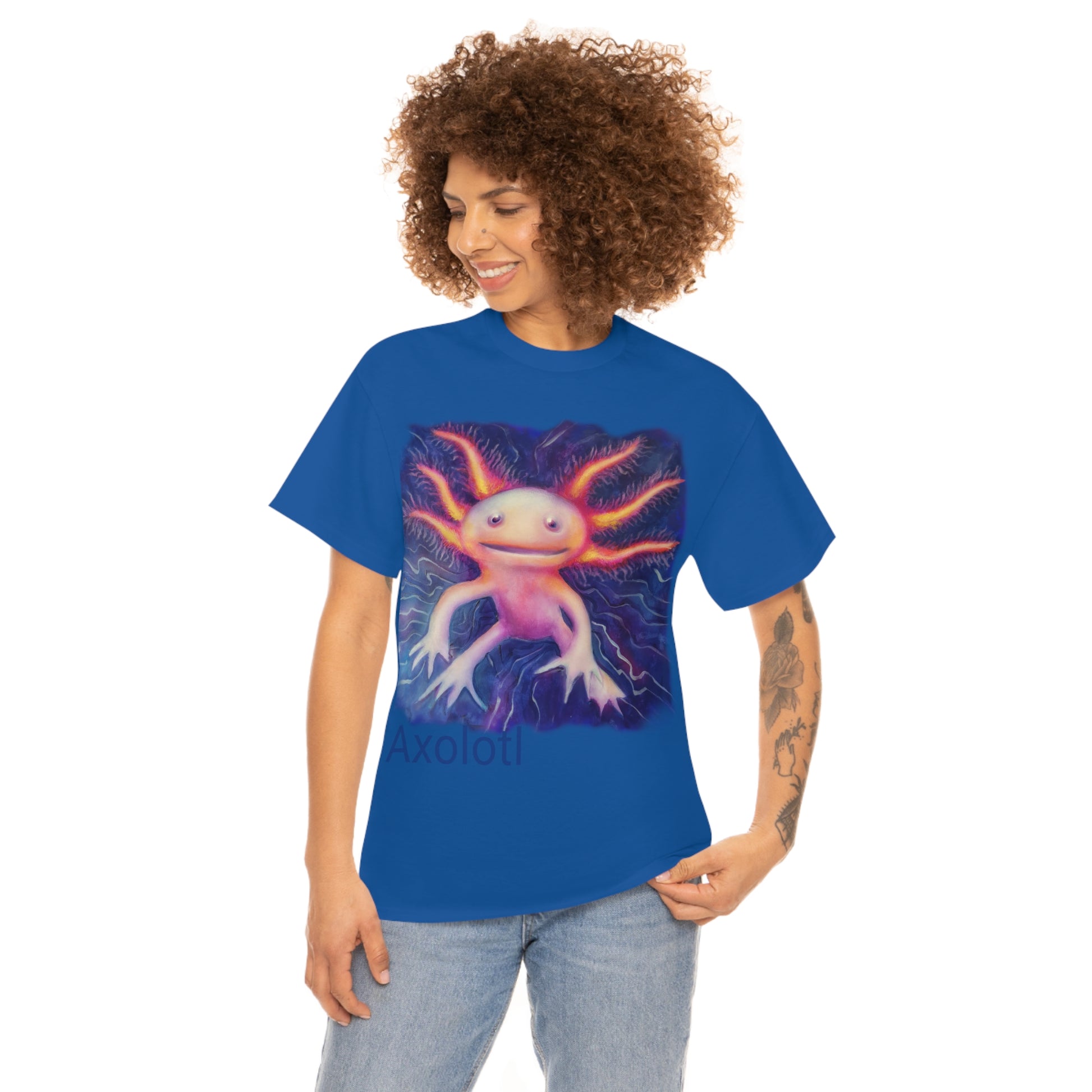 Axolotl                                               Unisex Heavy Cotton Tee - Lenzart