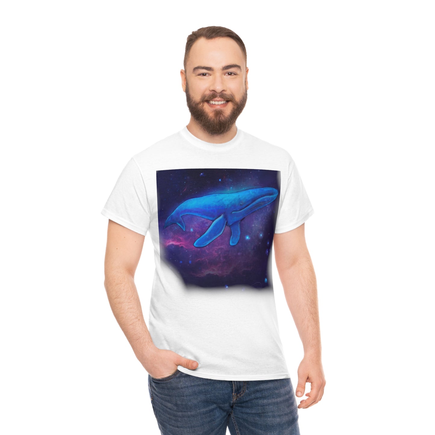 Blue Whale.                                      Unisex Heavy Cotton Tee - Lenzart