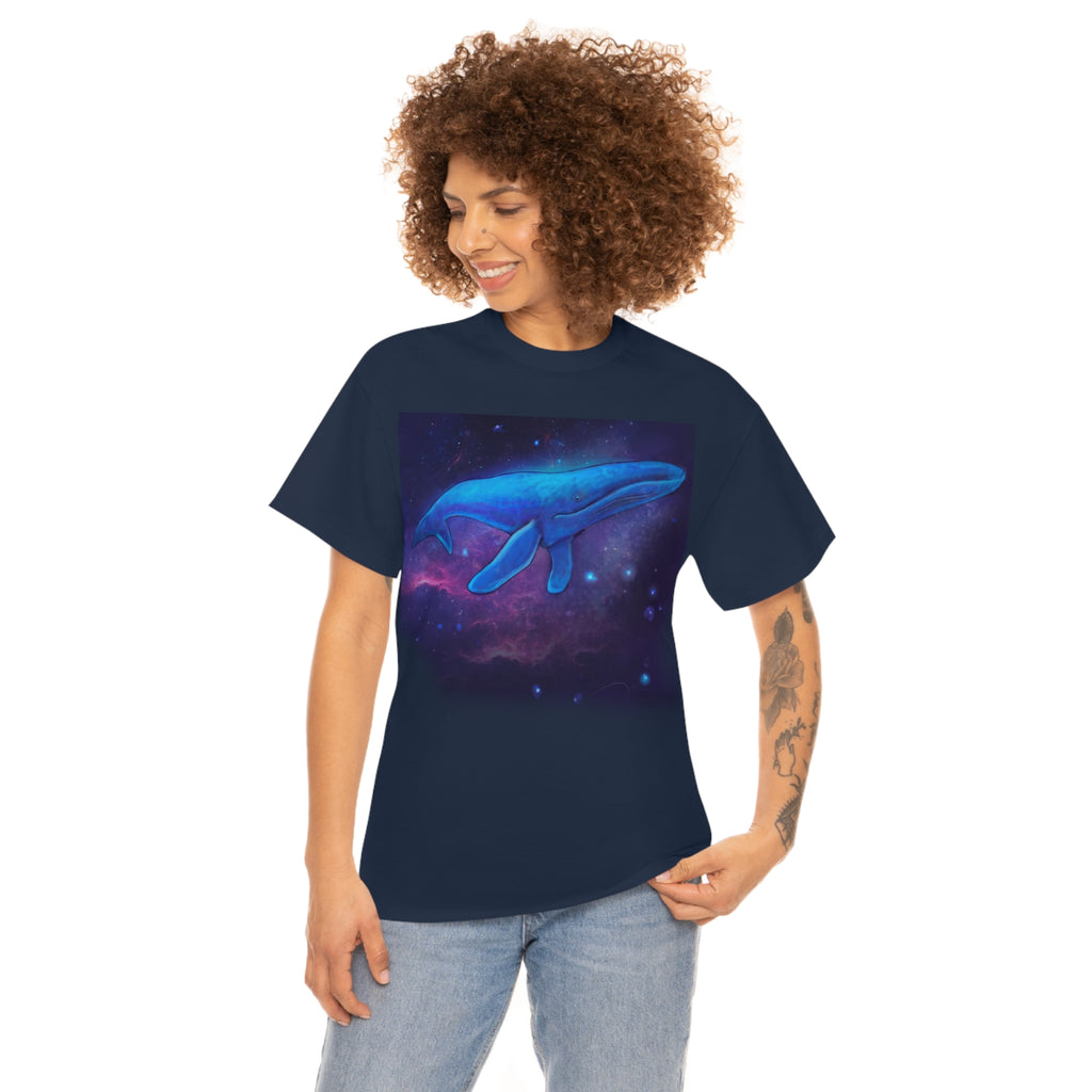 Blue Whale.                                      Unisex Heavy Cotton Tee - Lenzart