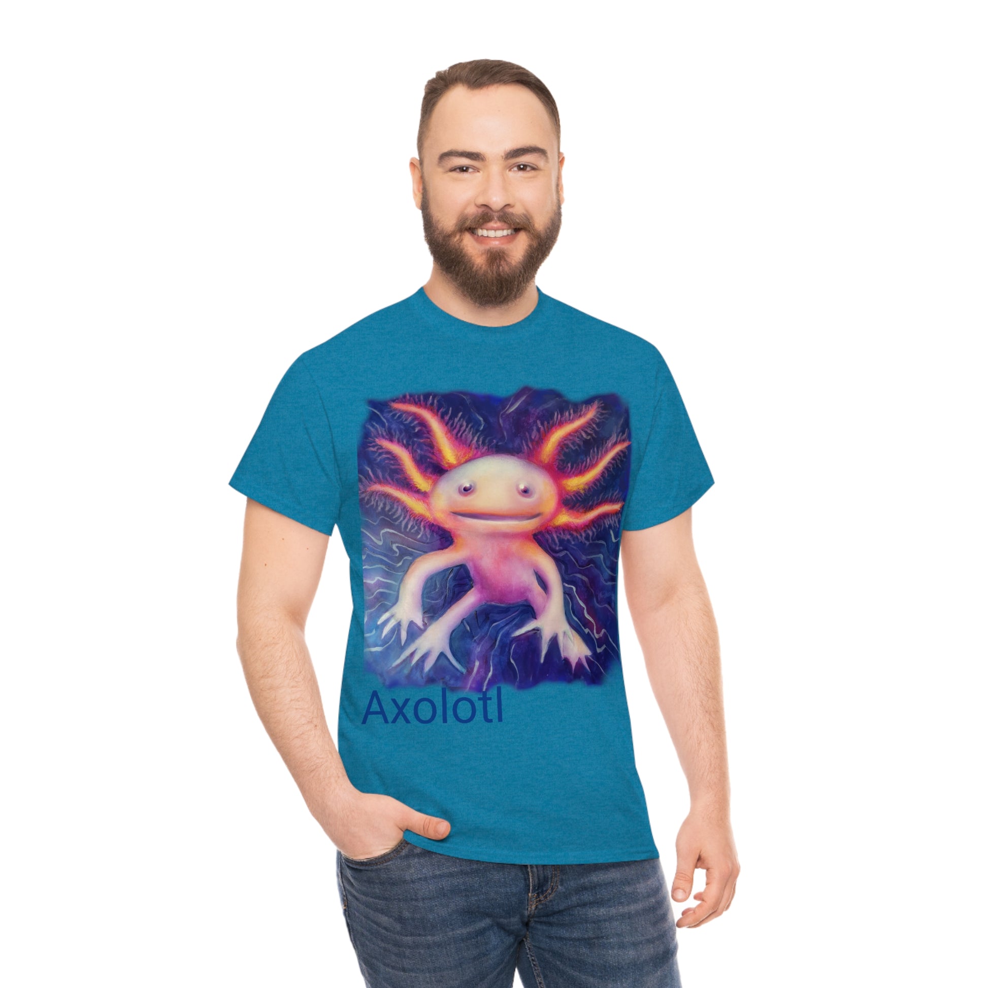 Axolotl                                               Unisex Heavy Cotton Tee - Lenzart