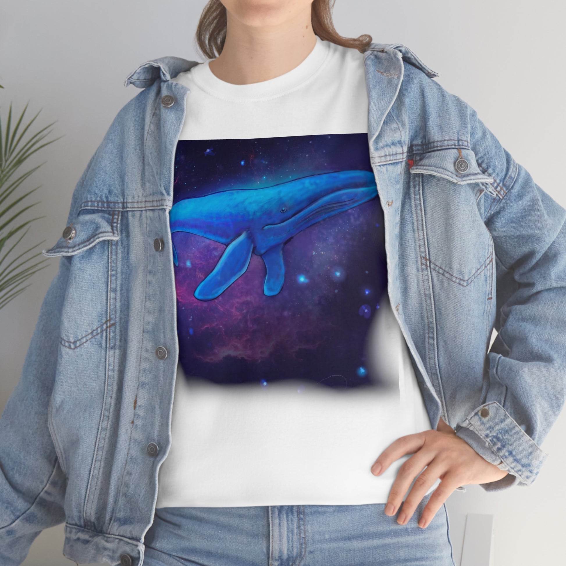 Blue Whale.                                      Unisex Heavy Cotton Tee - Lenzart