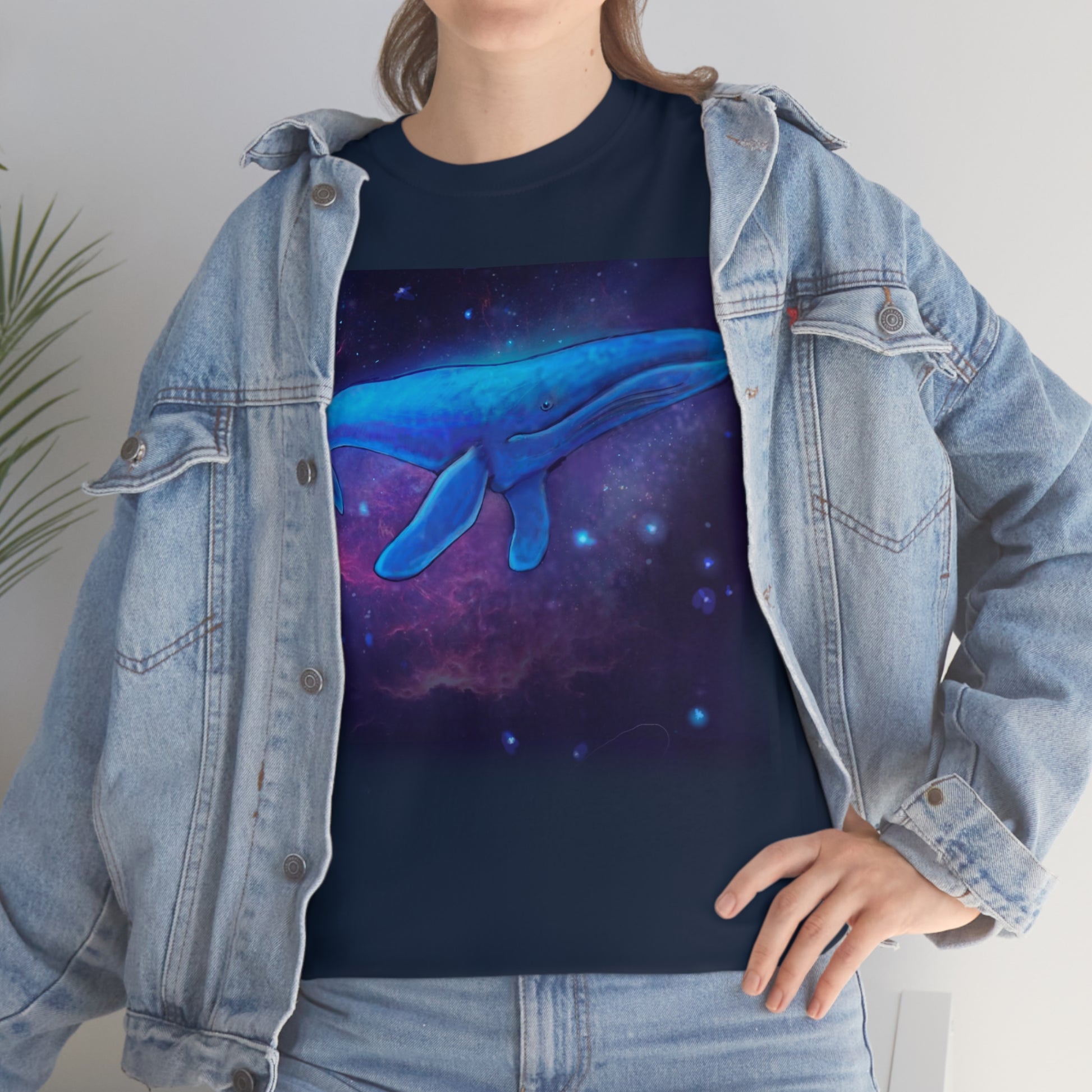 Blue Whale.                                      Unisex Heavy Cotton Tee - Lenzart