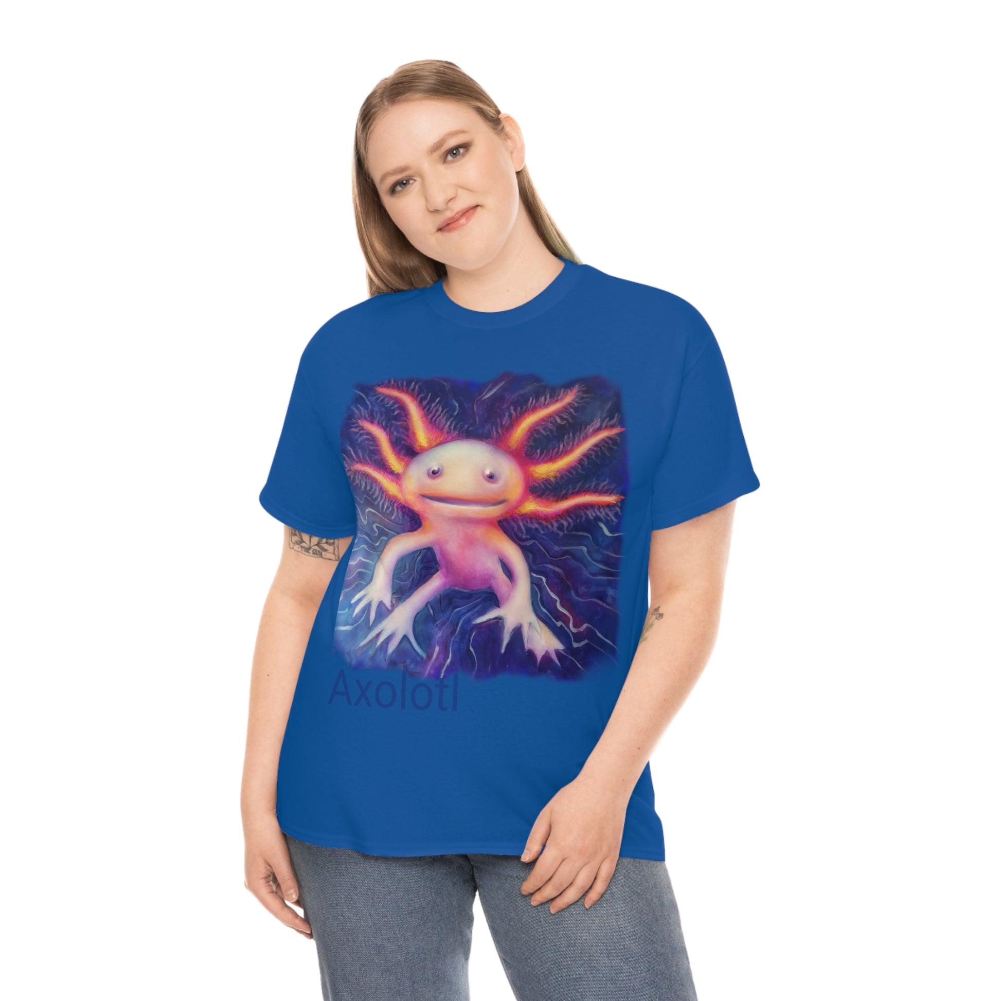 Axolotl                                               Unisex Heavy Cotton Tee - Lenzart