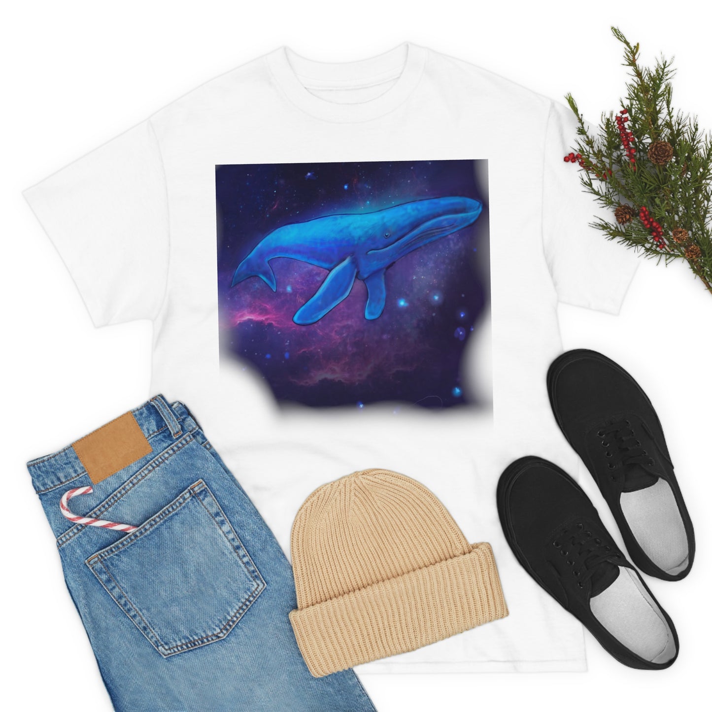 Blue Whale.                                      Unisex Heavy Cotton Tee - Lenzart