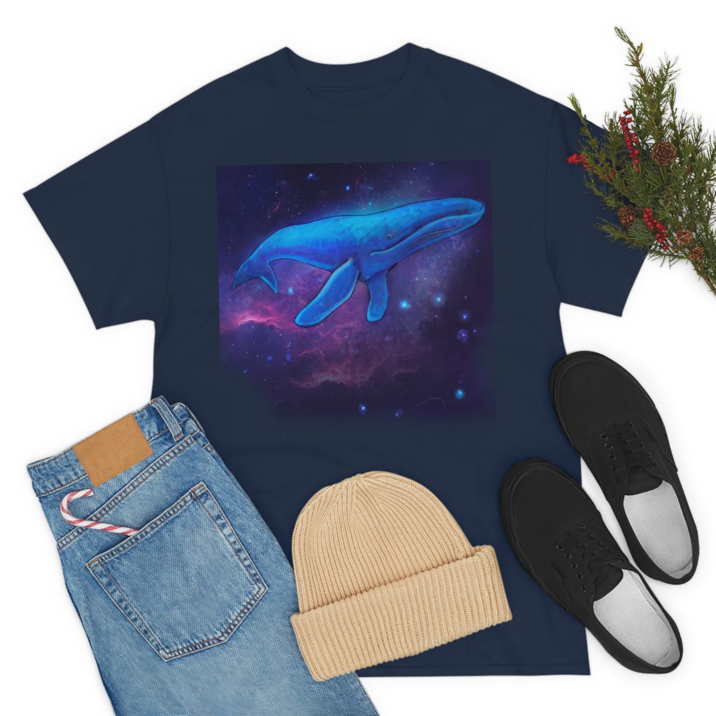 Blue Whale.                                      Unisex Heavy Cotton Tee - Lenzart