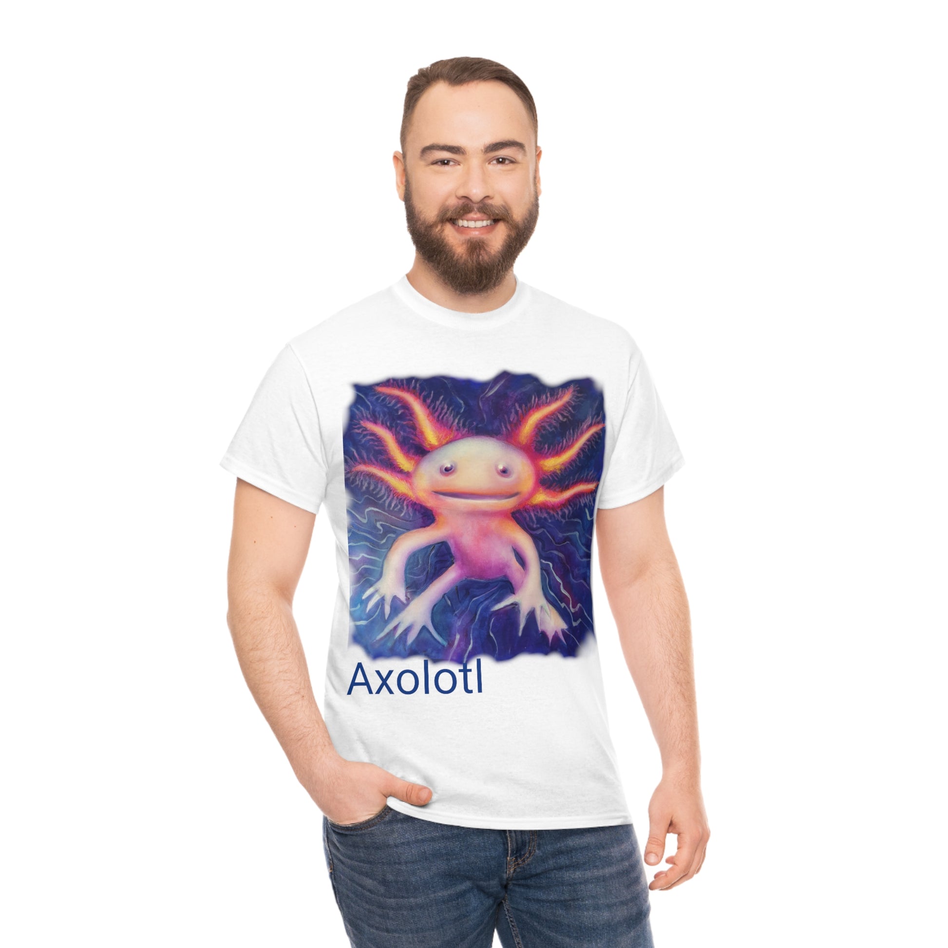 Axolotl                                               Unisex Heavy Cotton Tee - Lenzart